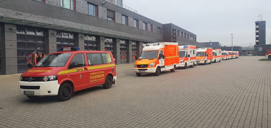 FW-MH: Feuerwehr Mülheim an der Ruhr rückt zur Überörtlichen Hilfe nach Essen aus