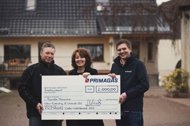 Familie Göpfert aus Schönefeld gewinnt den Primagas Video-Contest 2013