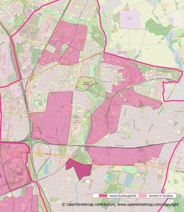 Telekom erweitert Glasfaserausbau in Berlin Biesdorf
