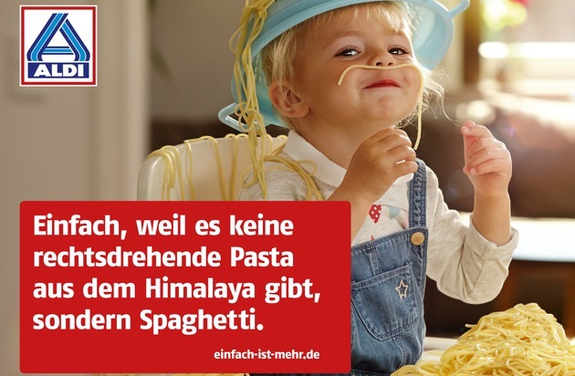 ALDI: "Einfach ist mehr": ALDI Nord und ALDI SÜD erstmals in TV, Radio und Kino