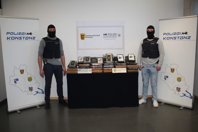 POL-KN: Empfindlicher Schlag gegen das Organisierte Verbrechen - Eine der größten Sicherstellungsmengen von Kokain in Baden-Württemberg jemals