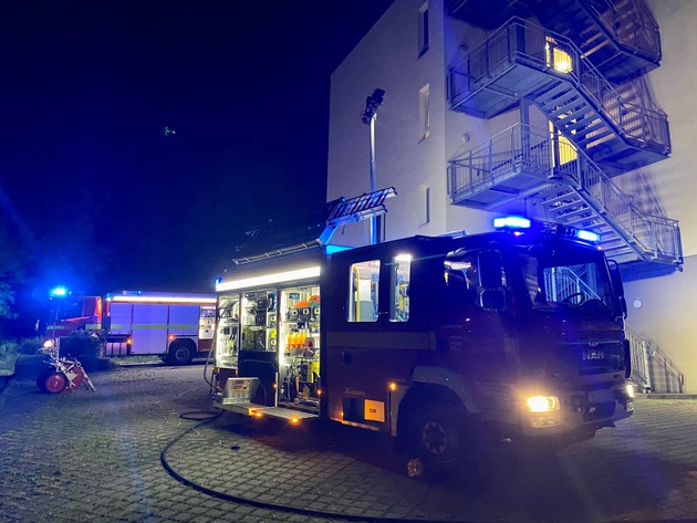 FW-Heiligenhaus: Feuer an Seniorenzentrum. (Meldung 9/2022)