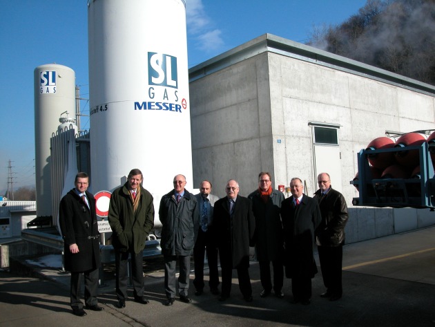 Besuch des Deutschen Botschafters im Industriegaseunternehmen Sauerstoffwerk Lenzburg AG