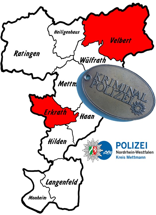 POL-ME: Einbrüche aus dem Kreisgebiet - Velbert / Erkrath - 2004180