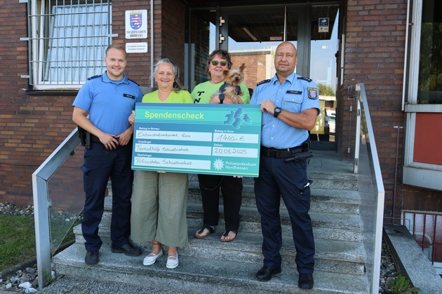 POL-HR: Polizeistation Schwalmstadt spendet 2800,- Euro für den guten Zweck