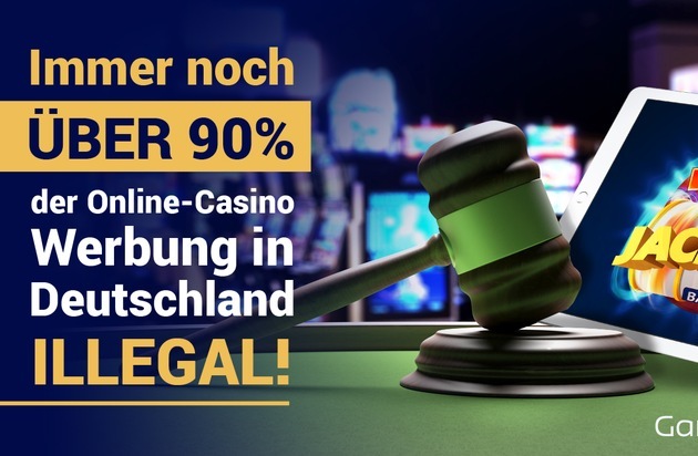 GambleBase.com: Studie: Immer noch über 90% der Online-Casino Werbung in Deutschland illegal