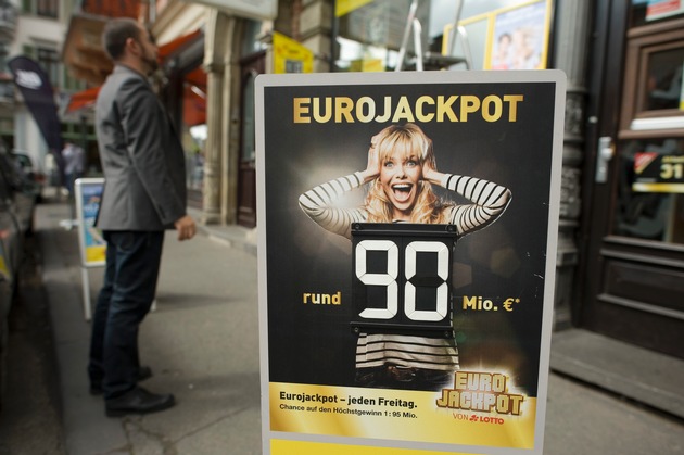 Eurojackpot steigt am Freitag auf 90 Millionen Euro / LOTTO Hessen stellt aktuelles Bildmaterial bereit