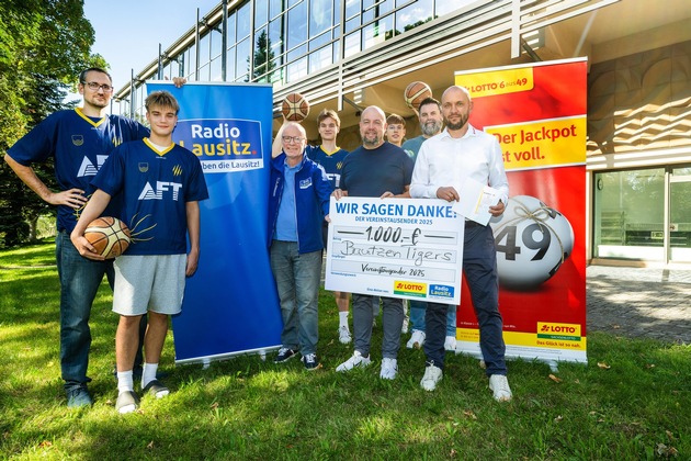 Sachsenlotto-Vereinstausender für die Bautzen Tigers: Körbe für Leidenschaft und Teamgeist