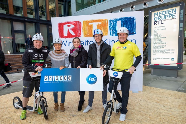 Alle zusammen für #FamilienChancen: P&amp;G spendet über 500.000 Euro im Rahmen des RTL-Spendenmarathon