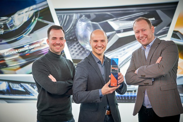 ŠKODA Lichtdesign-Team gewinnt einen der ersten People Awards von Car Design News