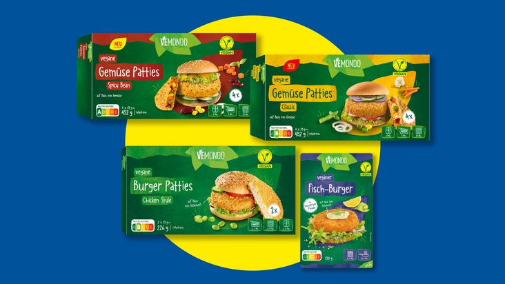 Lidl: Vegane Burger: Lidl bietet neue Sorten / Der Lebensmitteleinzelhändler nimmt vier vegane Alternativen in sein Sortiment in Deutschland auf und setzt damit ein Zeichen in der aktuellen Debatte