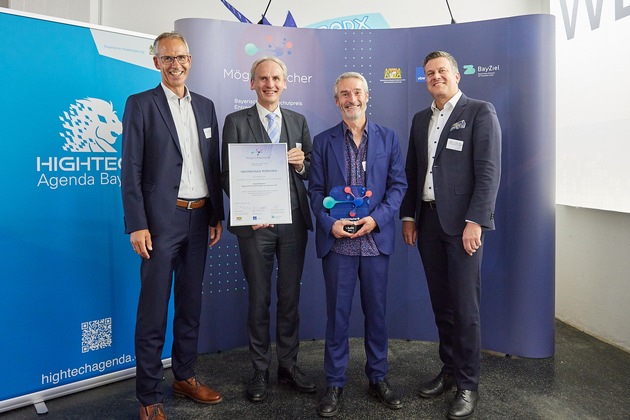 Klaus Sailer und die Hochschule München belegen Platz 1 beim Bayerischen Hochschulpreis Entrepreneurship