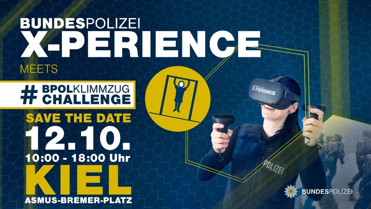 BPOL-KI: X-Perience: Die Bundespolizei am Samstag, 12.10.2024 auf dem Asmus-Bremer-Platz in Kiel