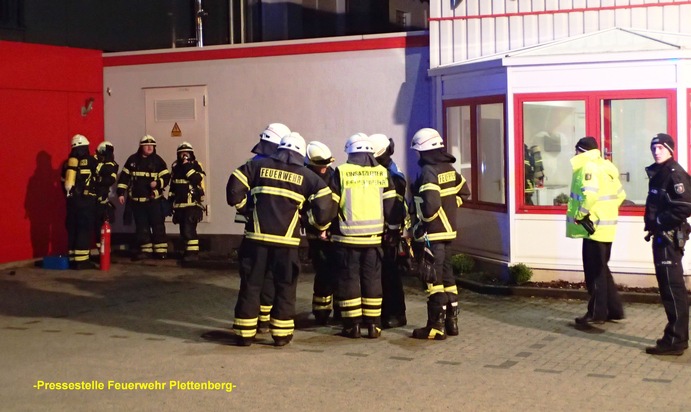 FW-PL: Rauchentwicklung in einem Industriebetrieb sorgte für Feuerwehreinsatz in Plettenberg OT-Eiringhausen