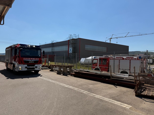 FW Stockach: Brand einer Absauganlage in einem holzverarbeitenden Betrieb