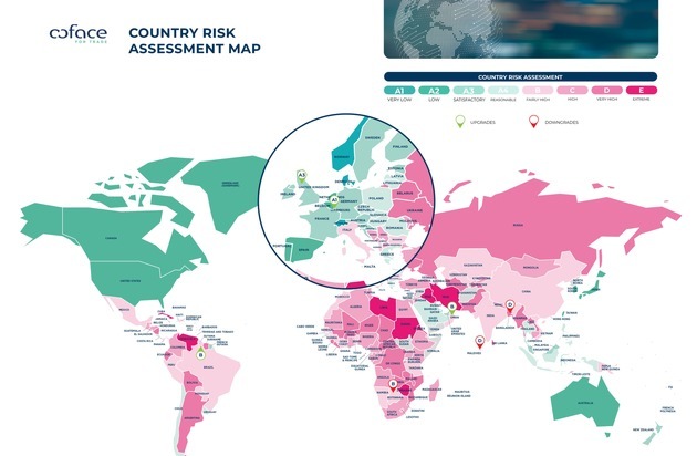 Coface Deutschland: Coface Barometer: Was bringt das Wirtschaftsjahr 2025? / UK und Luxemburg mit verbessertem Länderrisiko