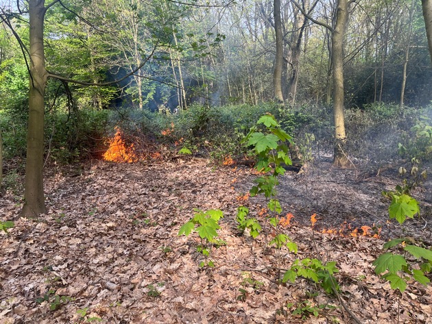 FW-MH: Feuerwehr löscht größeren Vegetationsbrand im Wittkamp Park