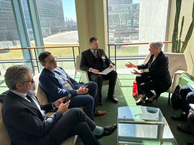 Justizminister Emanuel Sch&auml;dler trifft &Ouml;sterreichs Bundesministerin Sporrer in New York