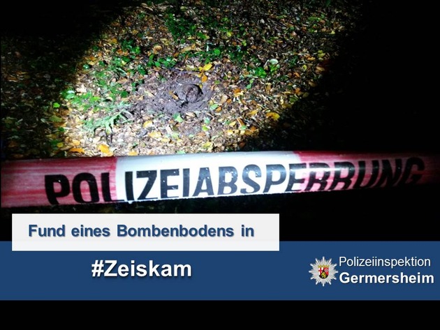 POL-PDLD: Fund eines Bombenbodens im Zeiskamer Wald