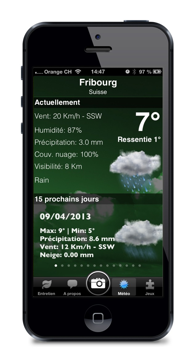 Plantes.ch lance une app iPhone pour le jardinage, réalisée par Agence Virtuelle SA, avec conseils d&#039;entretien et météo à 15 jours (IMAGE)