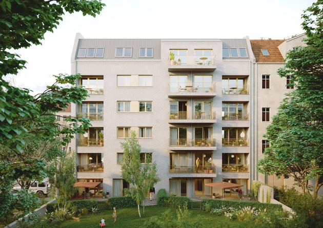 Das Wohnprojekt „Herthas Duett“ nimmt Gestalt an: BPD feierte Richtfest in Berlin-Pankow