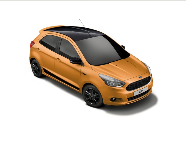 Klein, fein und sportlich: der neue Ford KA+ &quot;Black Edition&quot; (FOTO)