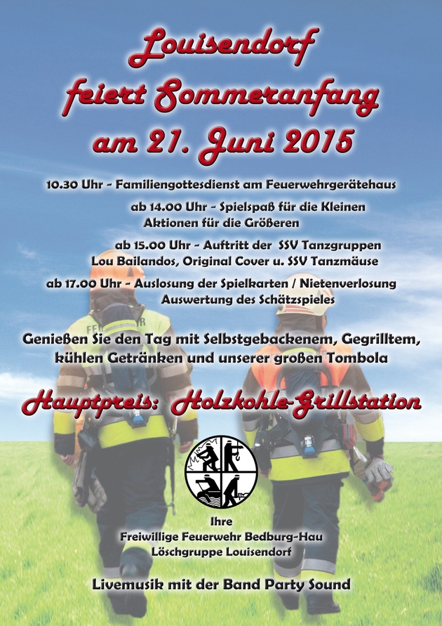 FW-KLE: Großes Sommerfest der Freiwilligen Feuerwehr Bedburg-Hau