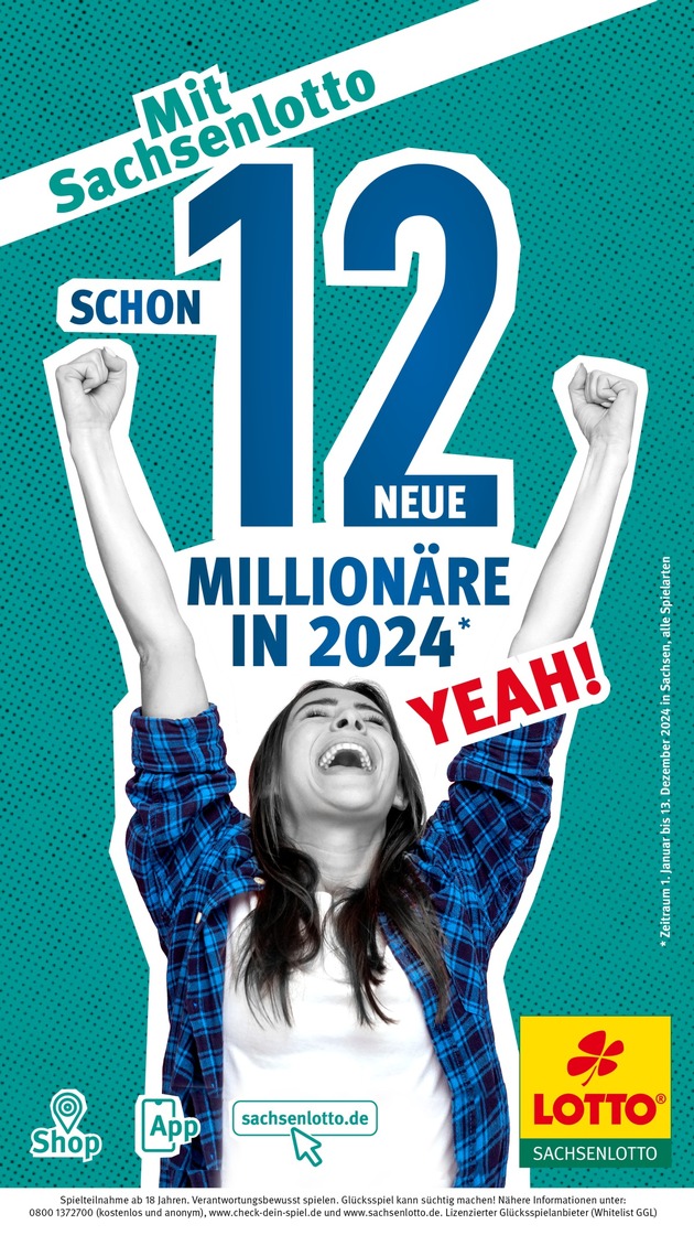 Sachsenlotto-Gewinnerrückblick: Im Durchschnitt jeden Monat ein Sachsenlotto-Millionär