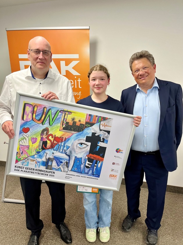 Niedersachsen: Schülerin aus Hannover gewinnt landesweiten Plakatwettbewerb gegen das Rauschtrinken