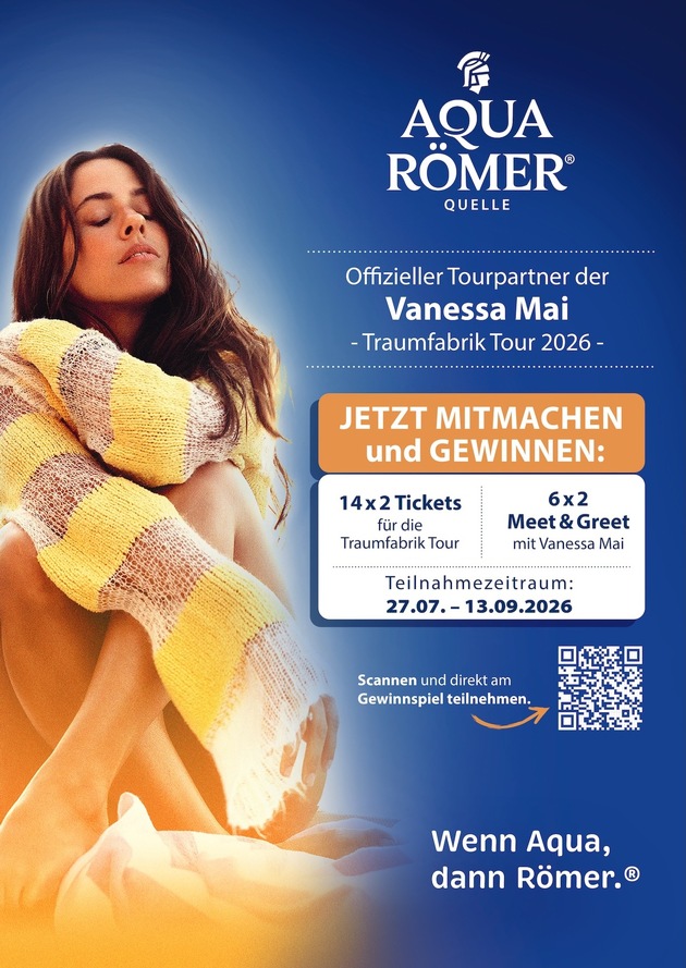 Emotionale Momente mit Aqua Römer Quelle auf der "Traumfabrik Tour" von Vanessa Mai