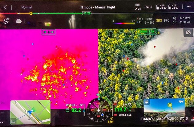 FW Dresden: Waldbrand in der Dresdner Heide
