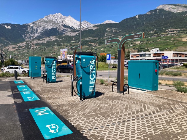 Electra er&ouml;ffnet Schnellladestation in Conthey &ndash; neue Ladepower im Herzen des Wallis