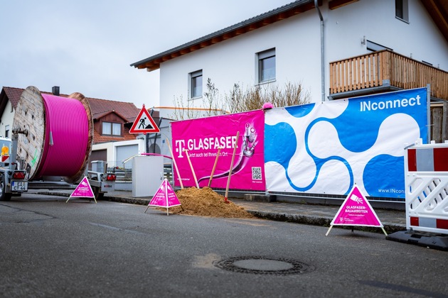K&ouml;sching: Telekom startet Glasfaserausbau