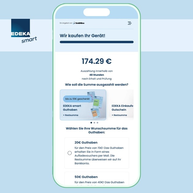 Neue Partnerschaft: EDEKA smart und SoldMine sorgen für ein zweites Leben für alte Elektronik