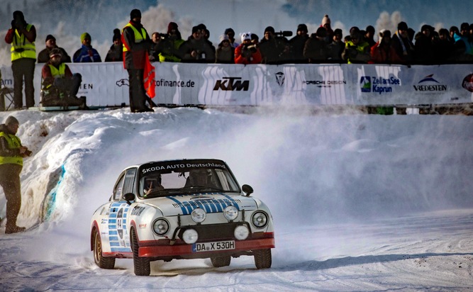 WRC 2-Champion Jan Kopecky gewinnt GP Ice Race vor SKODA Markenkollege Julian Wagner