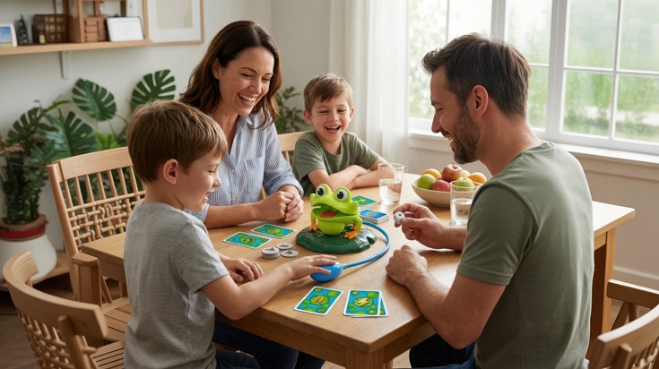 Frog Splash: Froschalarm! Fr&ouml;hlich nasser Spielspa&szlig; von Piatnik f&uuml;r Kinder und Junggebliebene