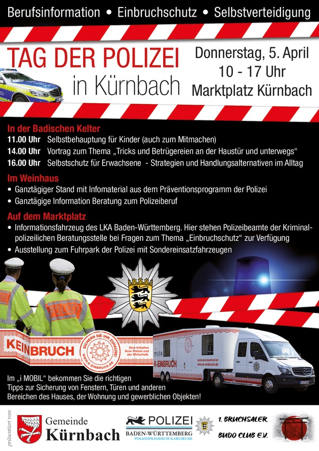 POL-KA: Einladung zum Tag der Polizei in Kürnbach