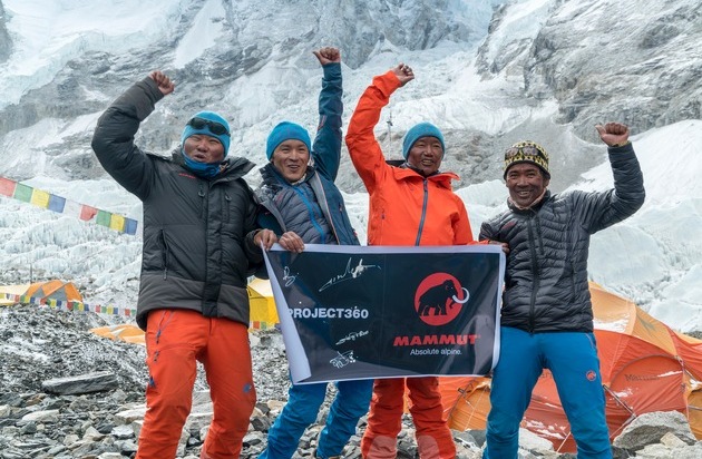 Mammut Sports Group AG: #project360 erobert den Mt. Everest / Erste Dokumentation der Südroute mit einer 360° Kamera für Mammut's #project360