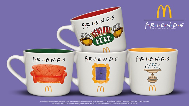 Nostalgie trifft Sammelspaß: McDonald&apos;s Deutschland und Kultserie FRIENDS lancieren neues Menü