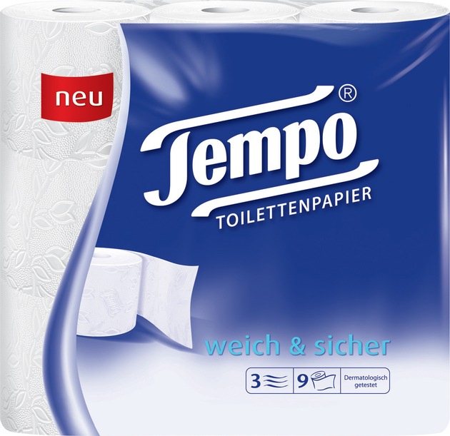 Endlich: Noch mehr Tempo / Verbraucher können sich freuen: Ab Mai 2009 gibt es Tempo auch als Toilettenpapier (Mit Bild)