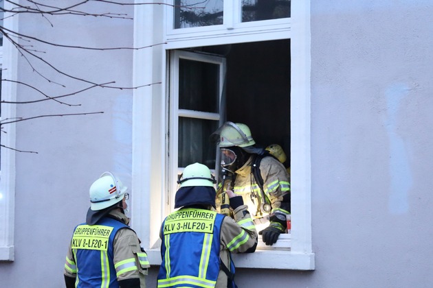 FW-KLE: Wohnungsbrand in Griethausen