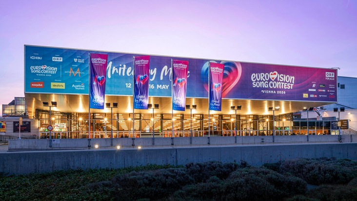 Europas gr&ouml;&szlig;tes Musikspektakel setzt auf neueste Vernetzung: Auracast&trade; beim Finale des Eurovision Song Contest 2026 in Wien