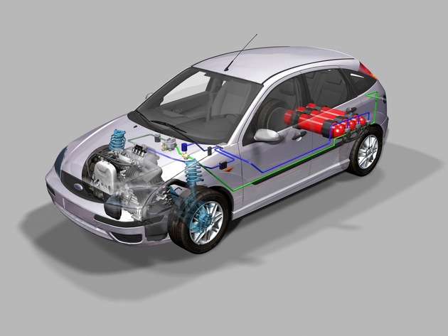 Mit Ford-Schritten weiter kommen / Ford-Erdgasfahrzeuge auf der IAA: Erweiterung des Unterflur-Angebots und größere Tanks beim Transit CNG - Preissenkung für Ford Focus CNG