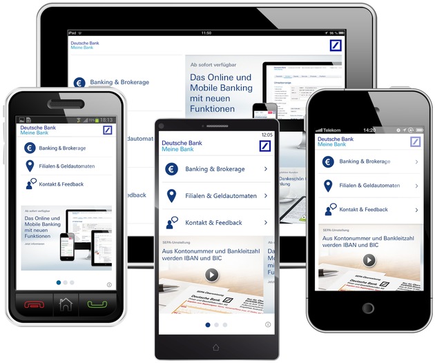 Deutsche Bank App &quot;Meine Bank&quot; für alle Smartphones und Tablets (FOTO)