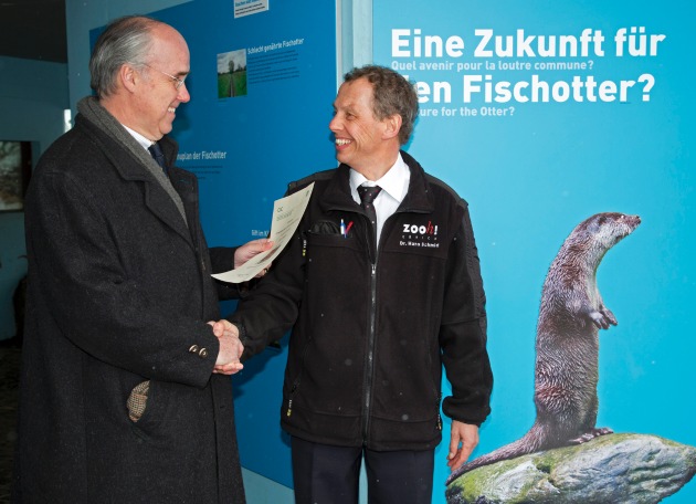 CIC Schweiz: Jäger spenden 12&#039;500 Franken für den Fischotter (Bild)
