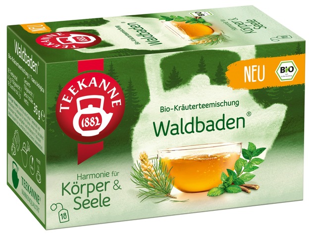 Pressemitteilung: Ein Waldbad aus der Teetasse: TEEKANNE erweitert „Harmonie für Körper & Seele“ um einen neuen, trendigen Bio-Kräutertee