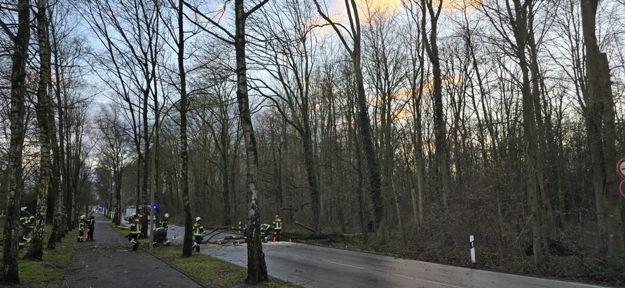 FW-WRN: Mehrere Sturmbedingte Einsätze für die Freiwilligen Feuerwehr Werne