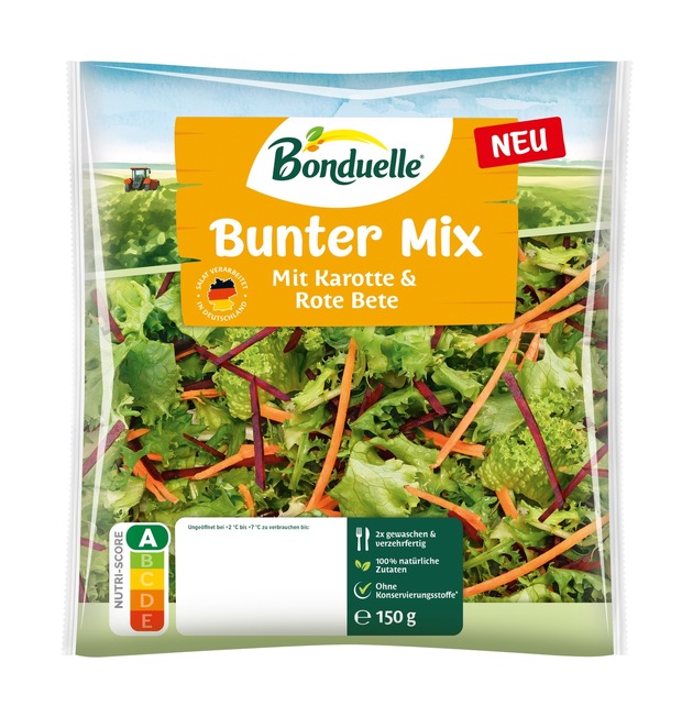 Bonduelle erweitert sein Fresh-Cut-Sortiment um zwei neue Salatprodukte