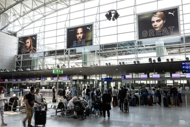 Pressemitteilung: Passagieransturm am Flughafen Frankfurt