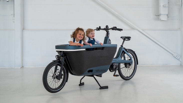 Lovens präsentiert die Limited Cargobike Edition in der Sonderfarbe Indigo